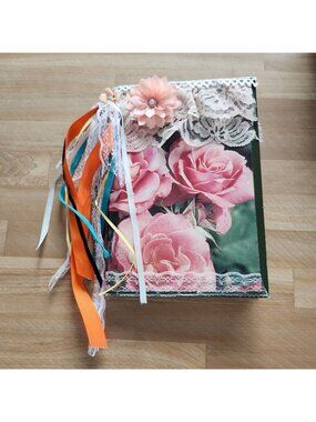 Junk Journal Handmade Hardcover Hand Bound 162 pages